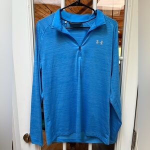 Under Armour NWT Men’s Tech 2.0 Half-Zip Long Sleeve Shirt Golf Blue Size M